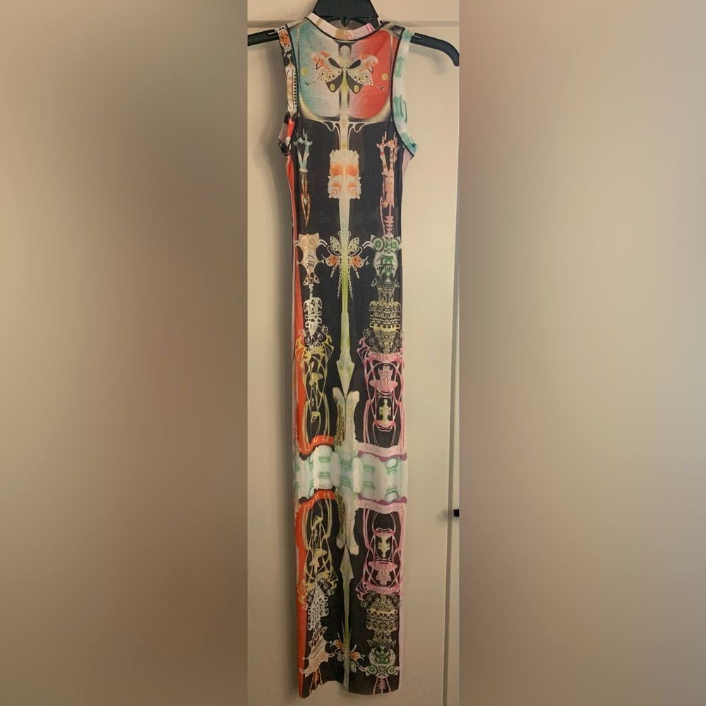 Skims Summer Mesh High Neck Long Dress Size Small Orchid Cabinet Limited Edition - Picture 6 of 15